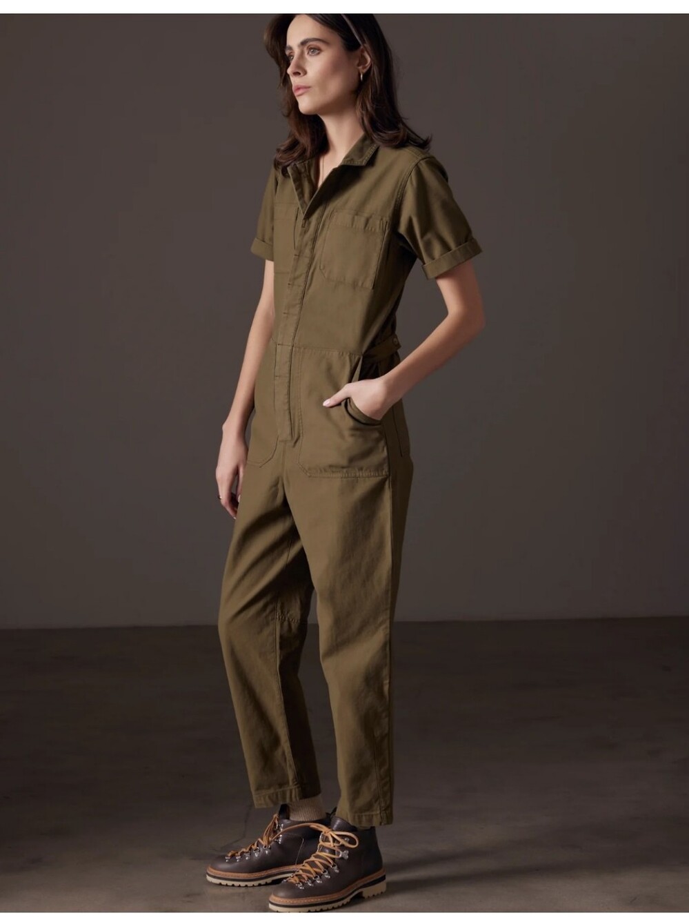 Aether Women's Green Bard Jumpsuit Size Large